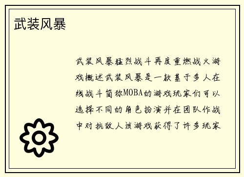 武装风暴